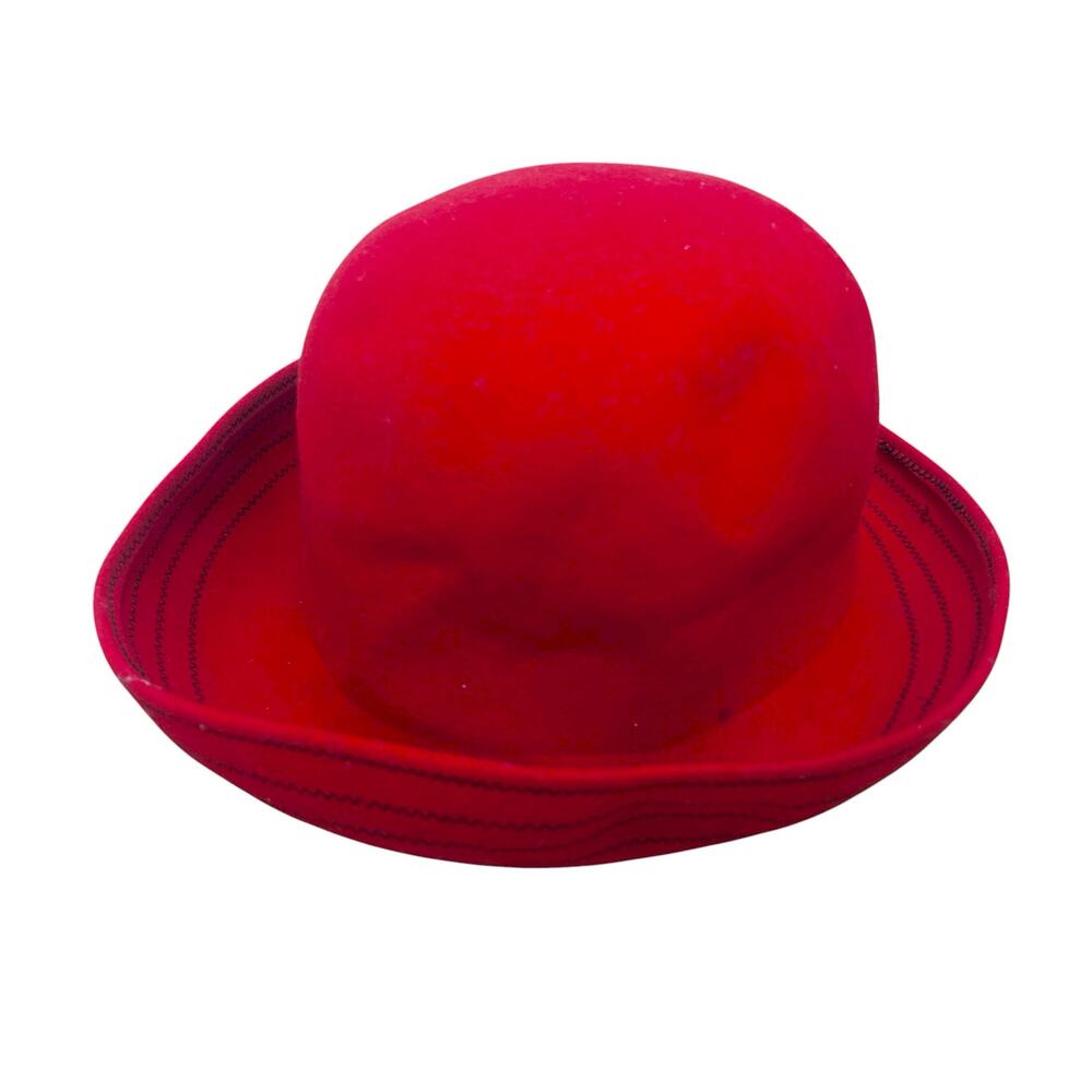Vintage Jennifer Moore Red Wool Hat